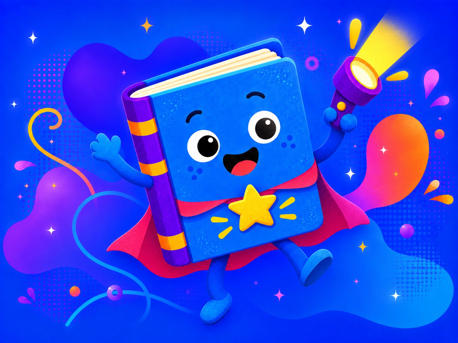 Illustratie van de Kinderboekenweek-les Spot aan!