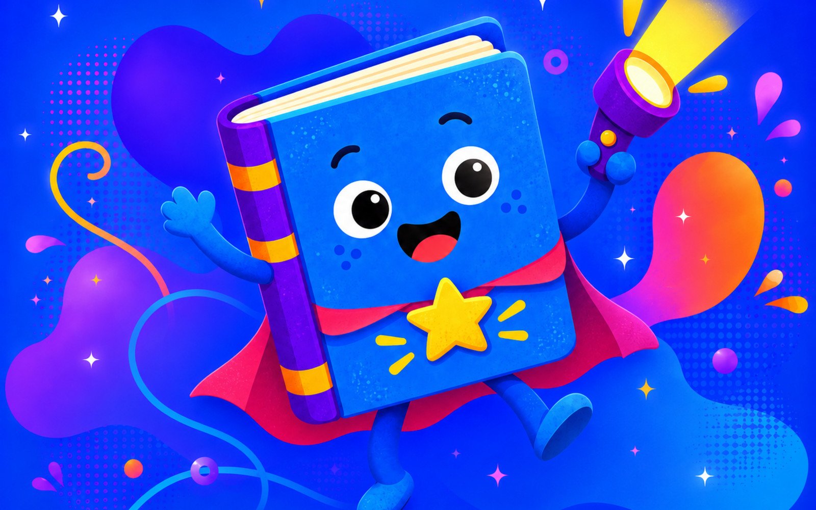 Illustratie van de Kinderboekenweek-les Spot aan!